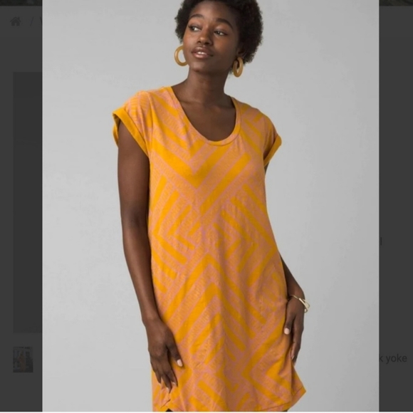 NWT Prana Bon Vivante Curry Wander Print Dress - S - Picture 3 of 15